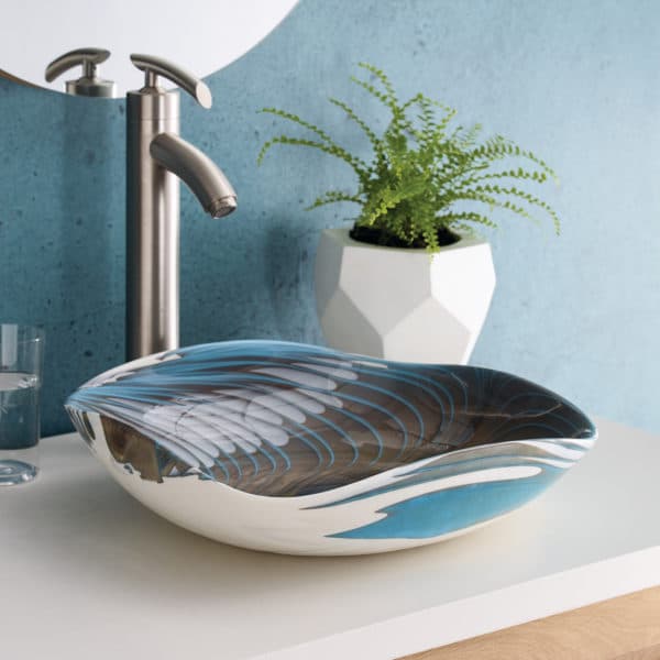 Read more about the article Lido Glass Vessel Bathroom Sink From Native Trails